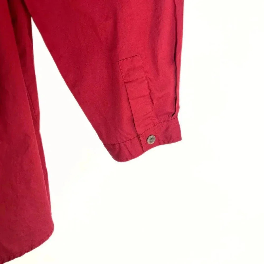 Bobbie Brooks Women's Embroidered Button Down Top Plus Size 22W/24W Red - Picture 7 of 7